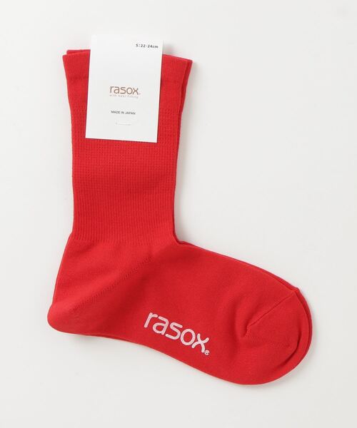 rasox(ラソックス)の「rasox(ラソックス)/ ベーシックシアー・クルー(ソックス/靴下・レディース・カーキ/ロイヤルブルー/ホワイト/コーラルピンク/チャコールグレー/ブラック/レッド/ライム・MEDIUM/SMALL/LARGE)」の8枚目の写真