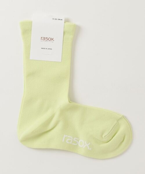 rasox(ラソックス)の「rasox(ラソックス)/ ベーシックシアー・クルー(ソックス/靴下・レディース・カーキ/ロイヤルブルー/ホワイト/コーラルピンク/チャコールグレー/ブラック/レッド/ライム・MEDIUM/SMALL/LARGE)」の6枚目の写真