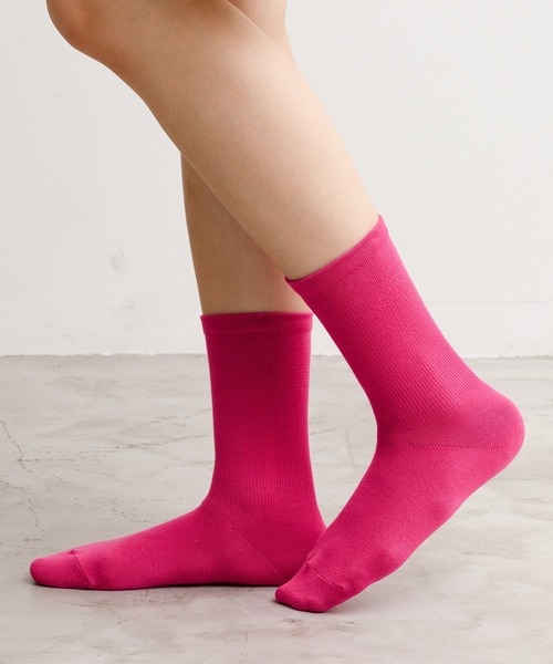 rasox(ラソックス)の「rasox(ラソックス)/ ベーシックシアー・クルー(ソックス/靴下・レディース・カーキ/ロイヤルブルー/ホワイト/コーラルピンク/チャコールグレー/ブラック/レッド/ライム・MEDIUM/SMALL/LARGE)」の16枚目の写真