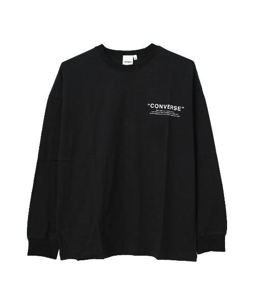 CONVERSE（コンバース）の「CONVERSE 別注バックプリントビッグロングTシャツ（Tシャツ/カットソー・キッズ・ブラック/オフホワイト/ライトグレー・130/140/150/160）」の14枚目の写真