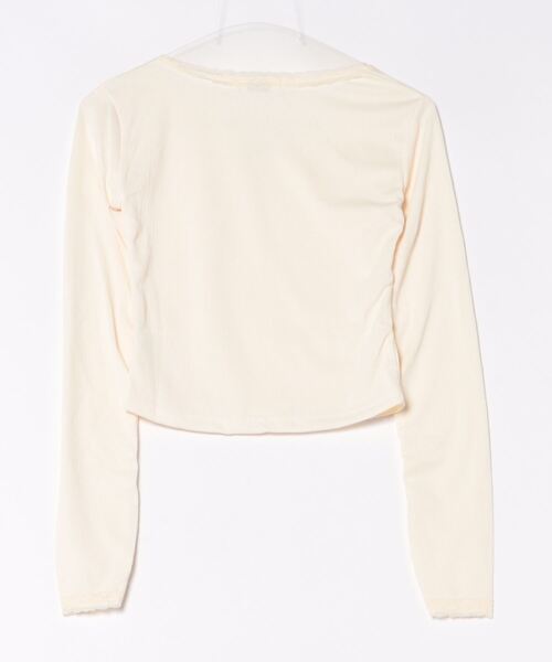 Mayree（メイリー）の「【Mayree】ワンポイント リボン カットソー（Tシャツ/カットソー・レディース・アイボリー・SMALL/MEDIUM/LARGE）」の2枚目の写真