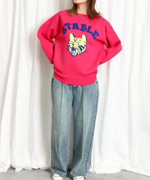 【タグ付き】WANNA ジャガード　自由の女神　ニット　セーター タグ付き】WANNA ジャガード 自由の女神 ニット セーター