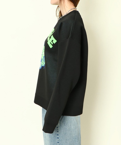 GORGE(ゴージ)の「ジャガードトラニットプルオーバー(ニット/セーター・レディース・ピンク/グリーン/アイボリー/ブラック・F)」の8枚目の写真