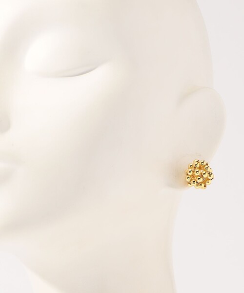 Kenneth Jay Lane(ネスジェイレーン)の「Kenneth Jay Lane Gold Ball ピアス(ピアス(両耳用)・レディース・ゴールド・FREE)」の5枚目の写真