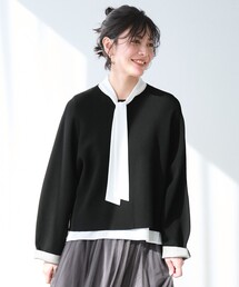 レーヨンストレッチプルオーバー ニット