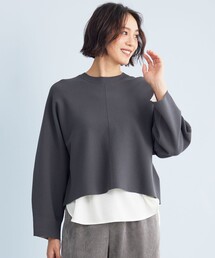 レーヨンストレッチプルオーバー ニット