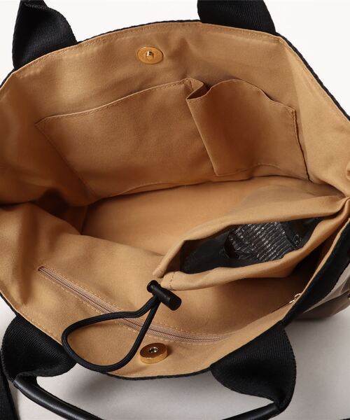 BASE（ベース）の「2way バイカラー ショルダートートバッグ（トートバッグ・レディース・グレー/ブラウン系その他/パープル/ブラック/ベージュ・FREE）」の8枚目の写真