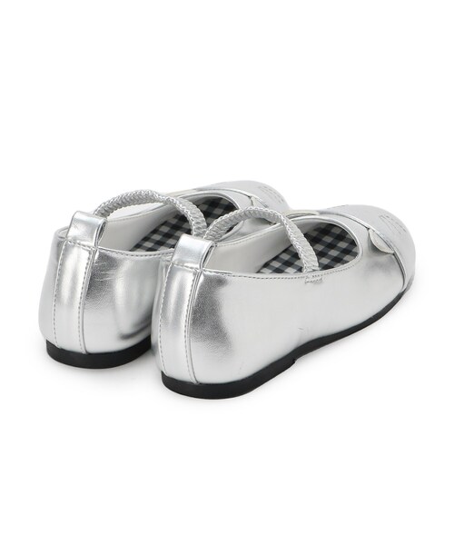 SHOO・LA・RUE（シューラルー）の「ねこバレエシューズ（その他シューズ・キッズ・ブラック/シルバー・90/80/20）」の5枚目の写真