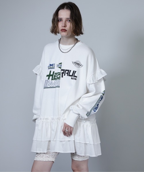 ROSE BUD（ローズバッド）の「スポーツロゴ フリルドッキング