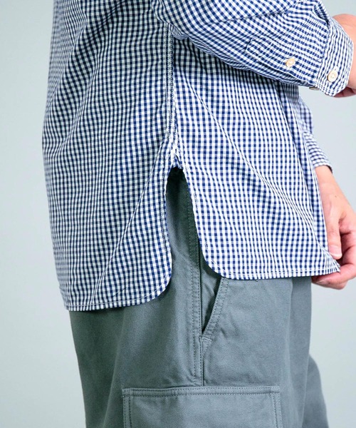 OMNIGOD（オムニゴッド）の「[OMNIGOD mens / オムニゴッド] コンバットギンガム スタンドカラーワークシャツ（シャツ/ブラウス・メンズ・ブルー系その他・2/3/4）」の14枚目の写真