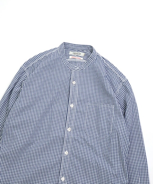 OMNIGOD（オムニゴッド）の「[OMNIGOD mens / オムニゴッド] コンバットギンガム スタンドカラーワークシャツ（シャツ/ブラウス・メンズ・ブルー系その他・2/3/4）」の15枚目の写真