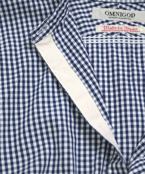 OMNIGOD（オムニゴッド）の「[OMNIGOD mens / オムニゴッド] コンバットギンガム スタンドカラーワークシャツ（シャツ/ブラウス・メンズ・ブルー系その他・2/3/4）」の17枚目の写真