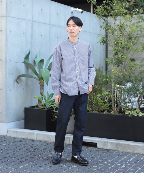 OMNIGOD（オムニゴッド）の「[OMNIGOD mens / オムニゴッド] コンバットギンガム スタンドカラーワークシャツ（シャツ/ブラウス・メンズ・ブルー系その他・2/3/4）」の19枚目の写真