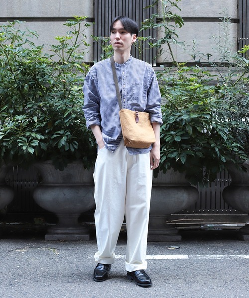 OMNIGOD（オムニゴッド）の「[OMNIGOD mens / オムニゴッド] コンバットギンガム スタンドカラーワークシャツ（シャツ/ブラウス・メンズ・ブルー系その他・2/3/4）」の20枚目の写真