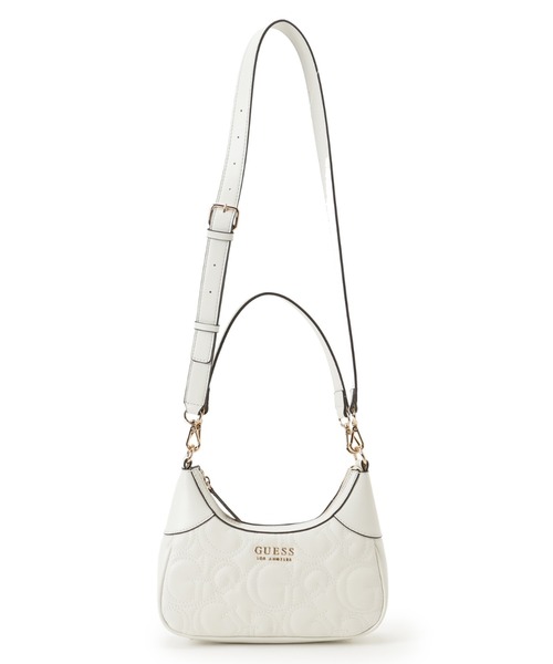 Guess(ゲス)の「BERKTON Mini Top Zip ショルダーバッグ レディース(ショルダーバッグ・レディース・ボルドー/オフホワイト・ONE SIZE)」の18枚目の写真