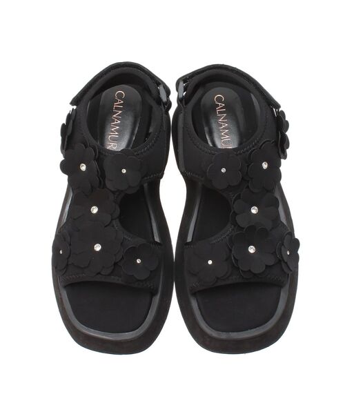 CALNAMUR（カルナムール）の「3D FLOWER SPORTS SANDALS/3Dフラワースポーツサンダル（サンダル・レディース・ブラック/ホワイト・SMALL/MEDIUM/LARGE）」の22枚目の写真