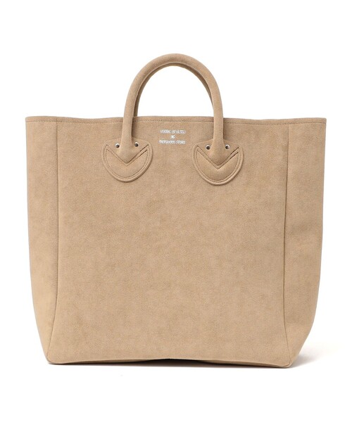 YOUNG&OLSEN The DRYGOODS STORE(ヤングアンドオルセン)の「YOUNG&OLSEN: ウルトラスエード トート M(トートバッグ・レディース・ベージュ/ブラック・ONE SIZE)」の2枚目の写真