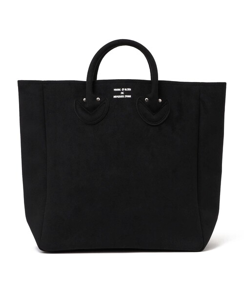 YOUNG&OLSEN The DRYGOODS STORE(ヤングアンドオルセン)の「YOUNG&OLSEN: ウルトラスエード トート M(トートバッグ・レディース・ベージュ/ブラック・ONE SIZE)」の1枚目の写真