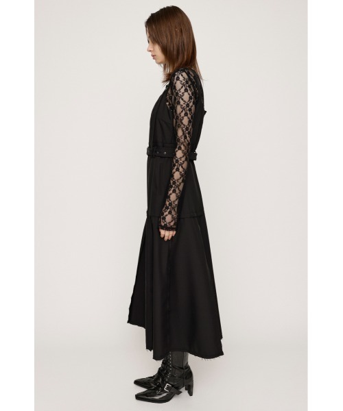 SLY(スライ)の「PLEATS BELTED L/OP プリーツ ベルティド ロングワンピース(ワンピース・レディース・ブラック/マルチ・FREE)」の5枚目の写真