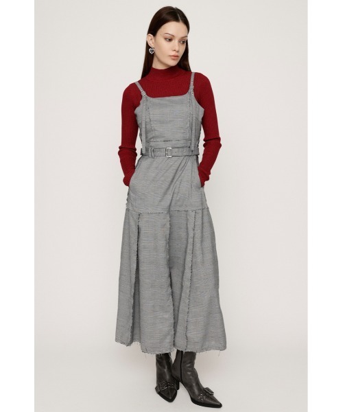 SLY(スライ)の「PLEATS BELTED L/OP プリーツ ベルティド ロングワンピース(ワンピース・レディース・ブラック/マルチ・FREE)」の7枚目の写真