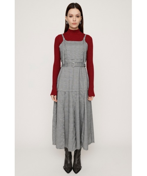 SLY(スライ)の「PLEATS BELTED L/OP プリーツ ベルティド ロングワンピース(ワンピース・レディース・ブラック/マルチ・FREE)」の8枚目の写真