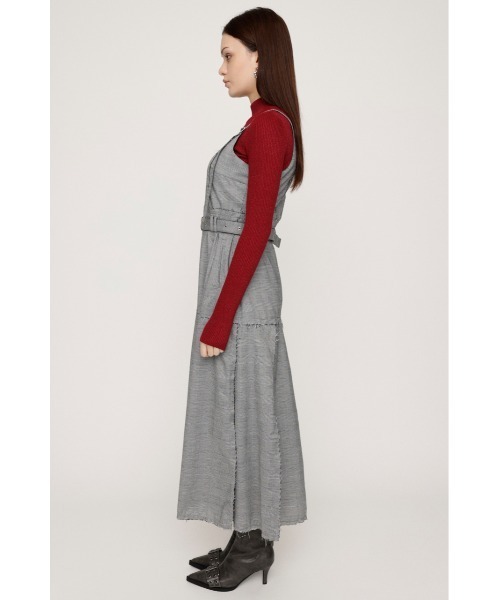 SLY(スライ)の「PLEATS BELTED L/OP プリーツ ベルティド ロングワンピース(ワンピース・レディース・ブラック/マルチ・FREE)」の9枚目の写真