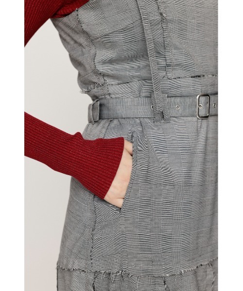 SLY(スライ)の「PLEATS BELTED L/OP プリーツ ベルティド ロングワンピース(ワンピース・レディース・ブラック/マルチ・FREE)」の14枚目の写真