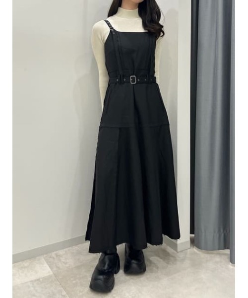 SLY(スライ)の「PLEATS BELTED L/OP プリーツ ベルティド ロングワンピース(ワンピース・レディース・ブラック/マルチ・FREE)」の17枚目の写真