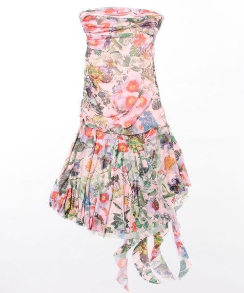 Desigual（デシグアル）の「VESTLAROUSELACROIX フローラルドリーム アシンメトリードレス（ワンピース・レディース・レッド・XL/L/M/S/XS）」の2枚目の写真