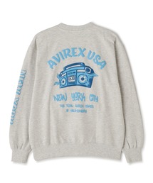 AVIREX | FOAMING CREW NECK SWEAT "AVIREX USA" / フォーミング クルーネックスウェット / AVIREX / アヴィレックス(スウェット)