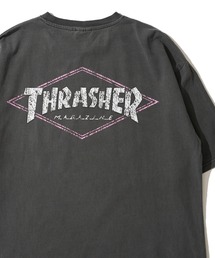 【THRASHER / スラッシャー】ピグメント加工 ダイヤモンドロゴTシャツ