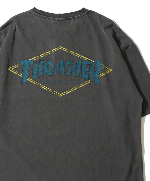 THRASHER(スラッシャー)の「【THRASHER / スラッシャー】ピグメント加工 ダイヤモンドロゴTシャツ(Tシャツ/カットソー・メンズ・ブラック系2/ブラック系3/ブラック系1/ブラック系4・LARGE/MEDIUM/X-LARGE)」の2枚目の写真