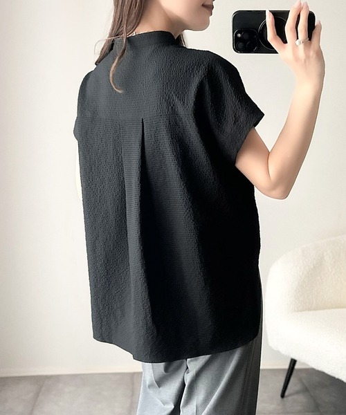 セール】軽やかな風を感じて爽やかに。Wポケットフレンチスリーブ