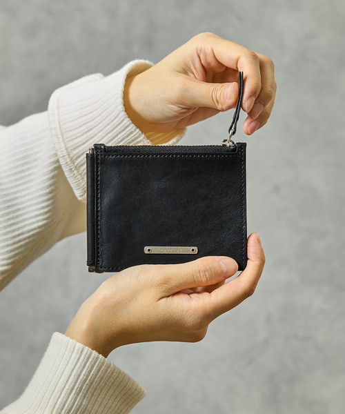 PADRONE パドローネ / Coin case 01 (with bill clip) モストロレザー