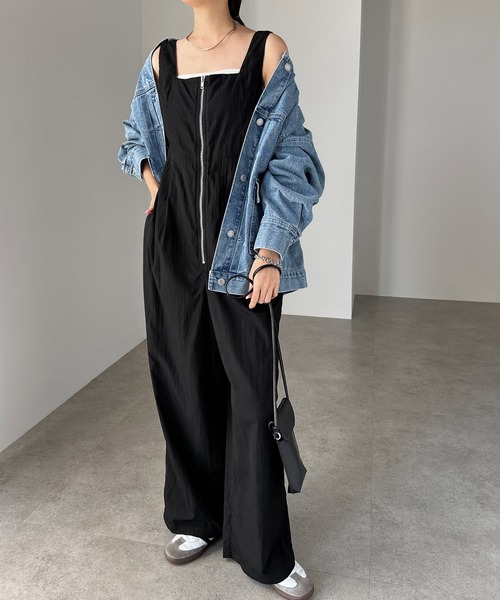 m*e様 ネイビー ベルベット サロペット m*e様 ネイビー ベルベット サロペット サロペット(パンツ