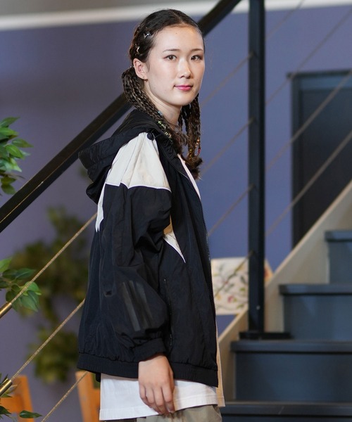 adidas アディダス ロゴナイロンジャケット S Originals（adidas） - ADIDAS ORIGINALS ブラック スモールロゴ