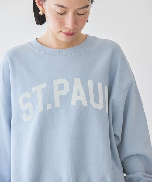 AMERICAN HOLIC（アメリカンホリック）の「ST.PAULロゴスウェット（スウェット・レディース・チャコールグレー/サックスブルー/ピンク/ホワイト系その他・M/L）」の15枚目の写真