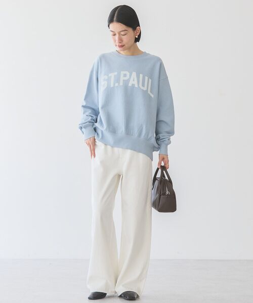 AMERICAN HOLIC（アメリカンホリック）の「ST.PAULロゴスウェット（スウェット・レディース・チャコールグレー/サックスブルー/ピンク/ホワイト系その他・M/L）」の18枚目の写真