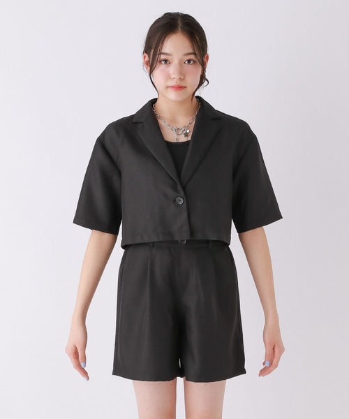 repipi armario（レピピ アルマリオ）の「シャツジャケットセットアップ（セットアップ・キッズ・ブラック/その他/ベージュ・SMALL/LARGE/MEDIUM）」の7枚目の写真