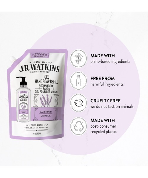 entre square（アントレスクエアー）の「J.R.WATKINS / ハンドソープ リフィル ラベンダー 1000ml（ハンドソープ・レディース・ホワイト・ONE SIZE）」の2枚目の写真