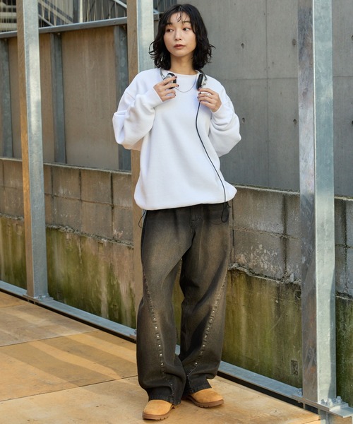 ヘビーウェイトオーバーサイズドローコードスウェット MONO-MART│MONO
