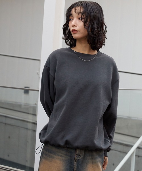 ヘビーウェイトオーバーサイズドローコードスウェット MONO-MART│MONO