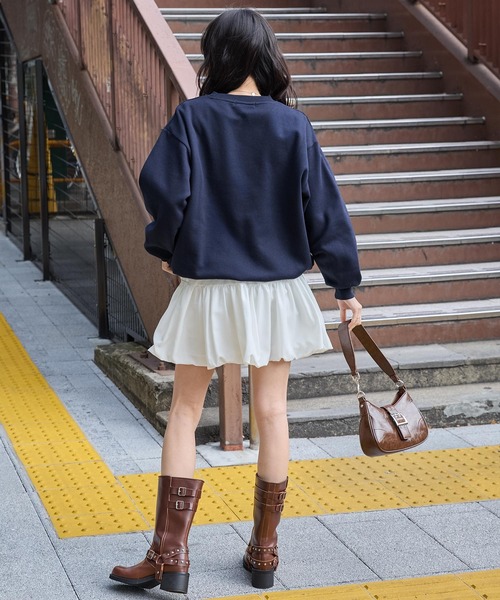 ウォーリーciota bloom & brunch スウェット サイズ6 セール】【別注】＜Champion＞6分袖 スウェット プルオーバー（T