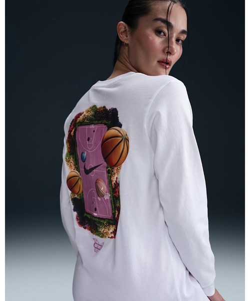 NIKE（ナイキ）の「《NIKEアパレル》AS W NK LS TEE OC BB SP25（Tシャツ/カットソー・レディース・ホワイト・L/M/S/XL）」の6枚目の写真