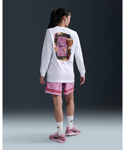 NIKE（ナイキ）の「《NIKEアパレル》AS W NK LS TEE OC BB SP25（Tシャツ/カットソー・レディース・ホワイト・L/M/S/XL）」の4枚目の写真
