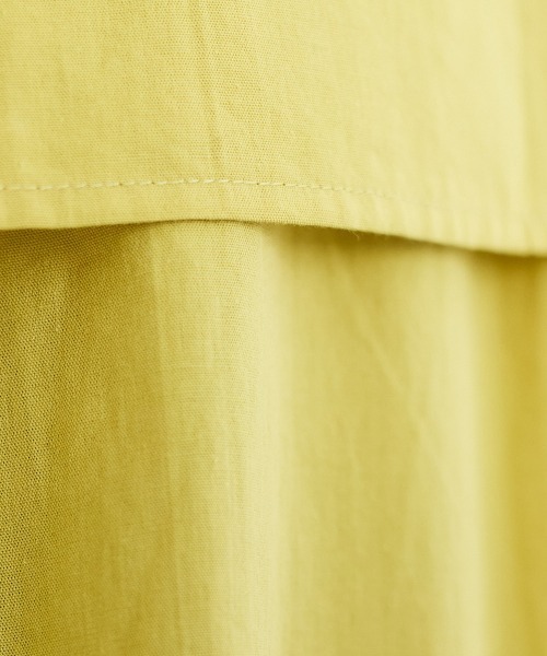 SMILE LAND(スマイルランド)の「<大きいサイズ>綿100%フェイクレイヤード刺しゅうブラウス【Otona Purete】(シャツ/ブラウス・レディース・ブラック/イエロー系・L/LL/4L/3L/5L)」の14枚目の写真