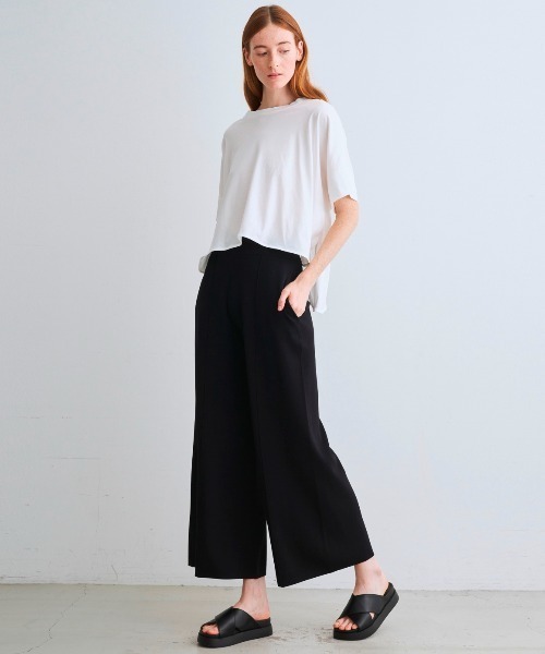 three dots(スリードッツ)の「リュクスレーヨン センターマークパンツ(その他パンツ・レディース・ブラック/ベージュ系その他/ネイビー・MEDIUM/SMALL)」の11枚目の写真
