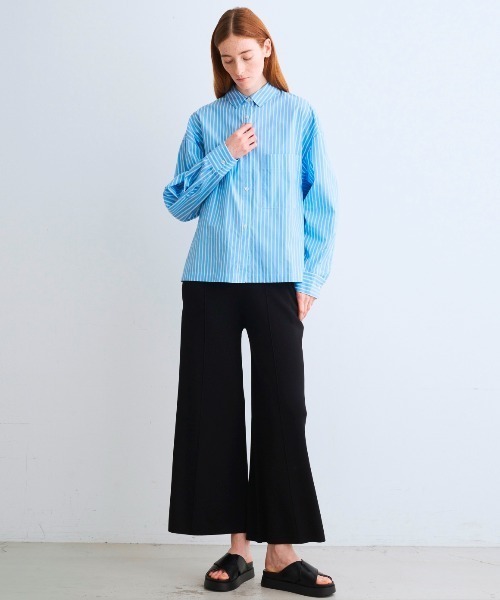three dots(スリードッツ)の「リュクスレーヨン センターマークパンツ(その他パンツ・レディース・ブラック/ベージュ系その他/ネイビー・MEDIUM/SMALL)」の13枚目の写真