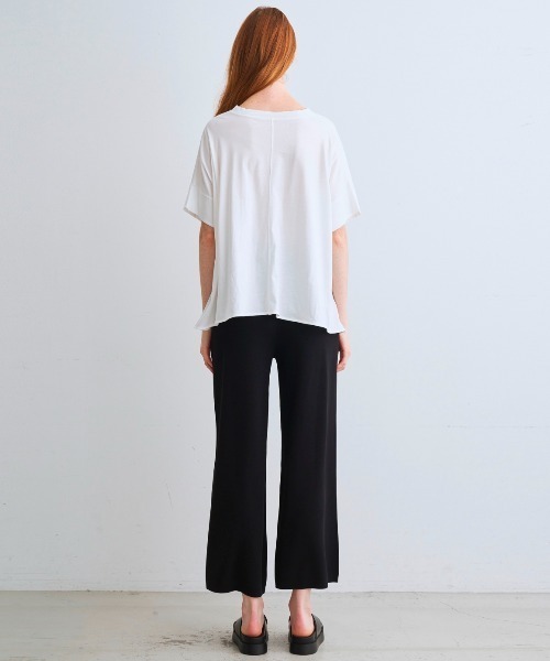 three dots(スリードッツ)の「リュクスレーヨン センターマークパンツ(その他パンツ・レディース・ブラック/ベージュ系その他/ネイビー・MEDIUM/SMALL)」の16枚目の写真