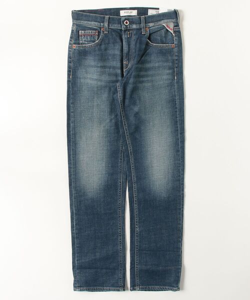 REPLAY(リプレイ)の「ストレートフィットAKEMEインディゴストレッチデニム(デニムパンツ・レディース・ダークブルー・W24xL30/W28xL30/W27xL30/W26xL30/W25xL30/W23xL30)」の1枚目の写真